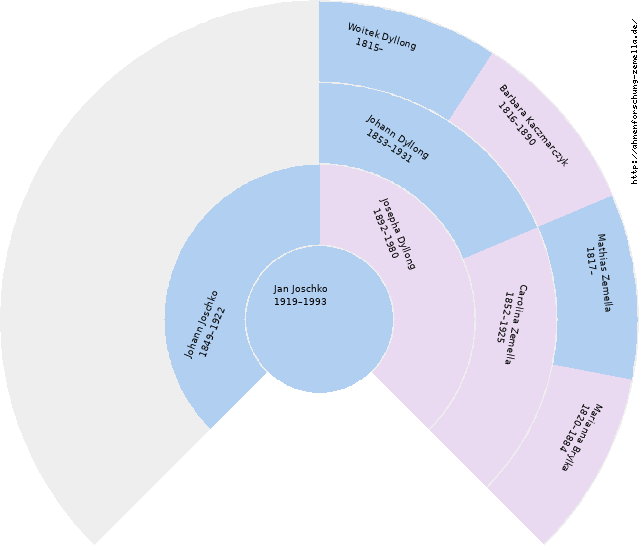 Fächerdiagramm von Jan Joschko