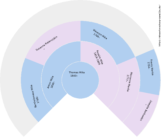Fächerdiagramm von Thomas Mika